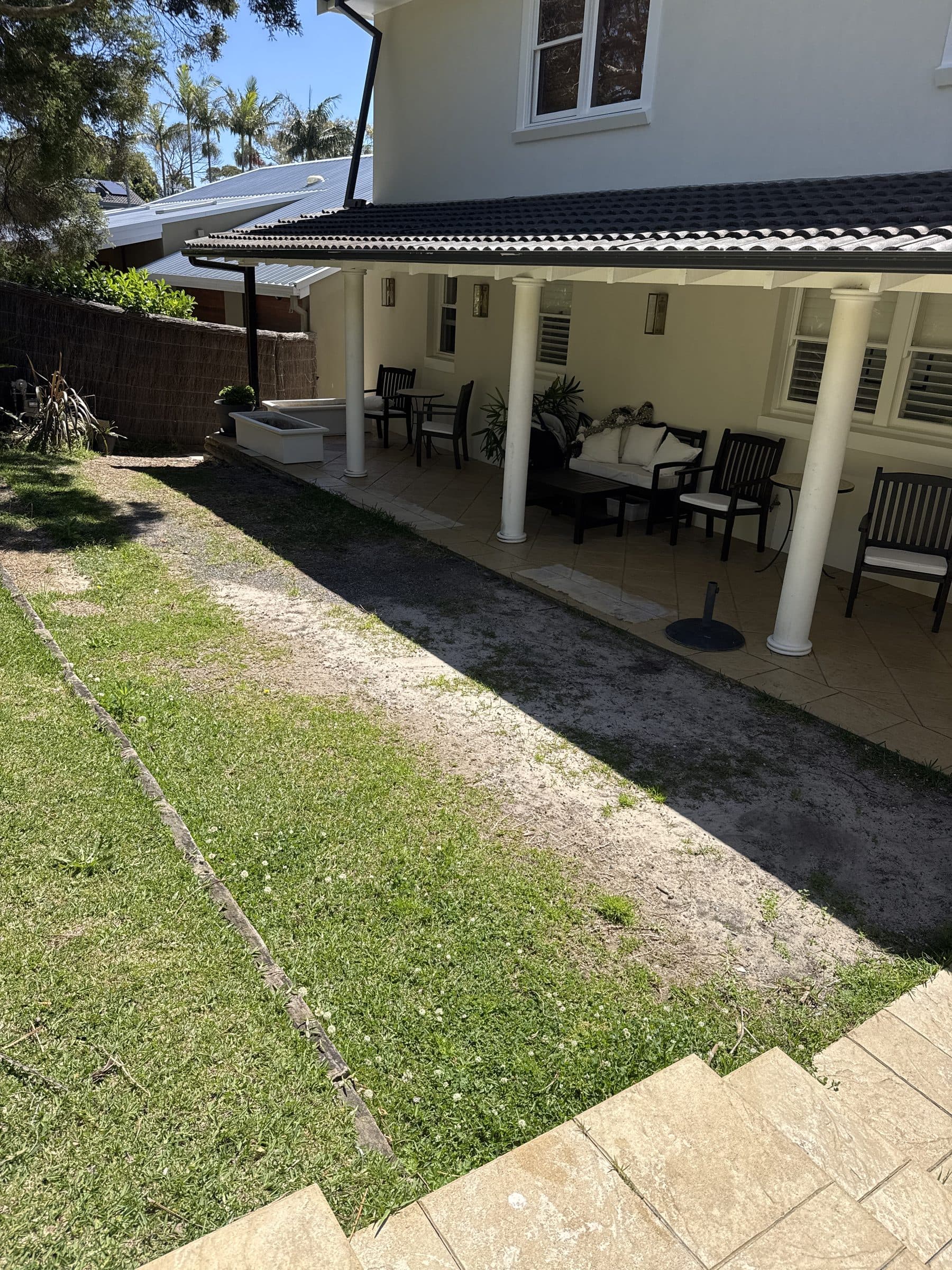 Elanora garden before work by The Hedge Fund