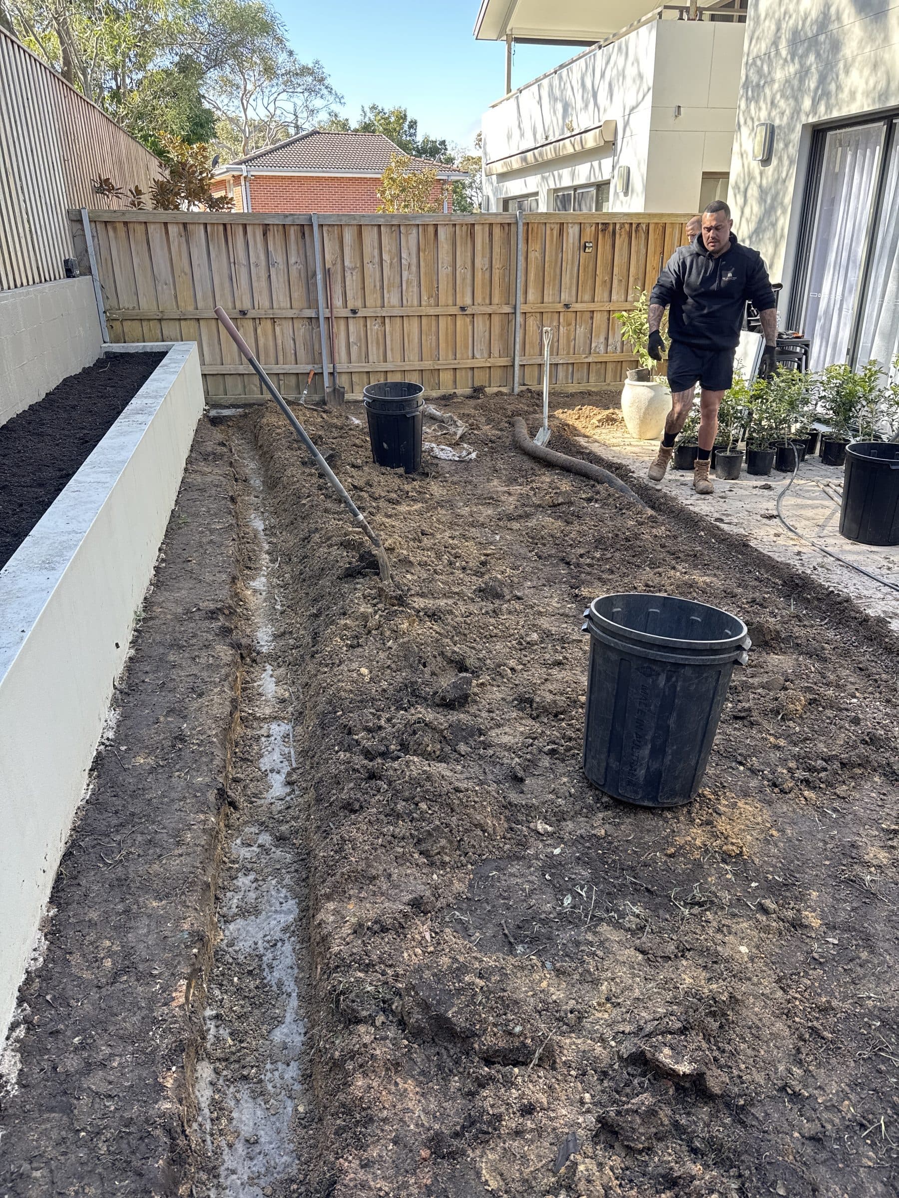 Frenchs Forest garden before work by The Hedge Fund